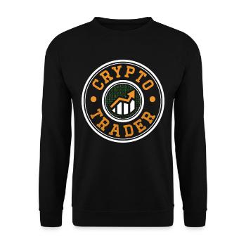 Crypto Trader Trading Crypto Trader Trade - Unisex Sweatshirt - black - Front - Alina (178cm) & Michal (187cm)