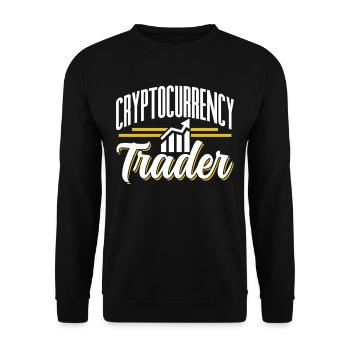 Cryptocurrency Trader Crypto Crypto Trader - Unisex Sweatshirt - black - Front - Alina (178cm) & Michal (187cm)