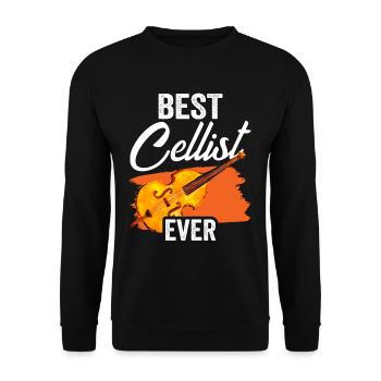 Bester Cellist Aller Zeiten Musiker Cello Cellos - Unisex Pullover - Schwarz - Vorne - Alina (178cm) & Michal (187cm)