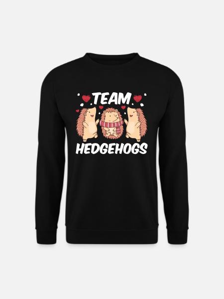Team Igel Sprüche Haustier Süß - Unisex Pullover - Schwarz