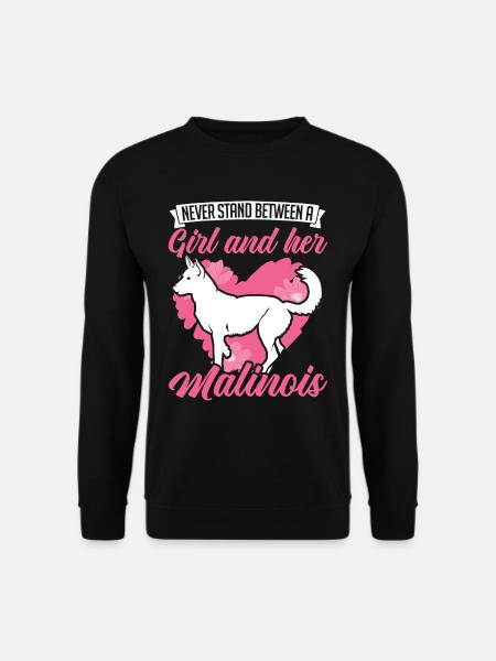 Malinois Fille Berger Belge - Sweat-shirt Unisexe - noir