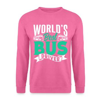 Der Beste Busfahrer Der Welt Busfahren Reisebus - Unisex Pullover - Pink - Vorne