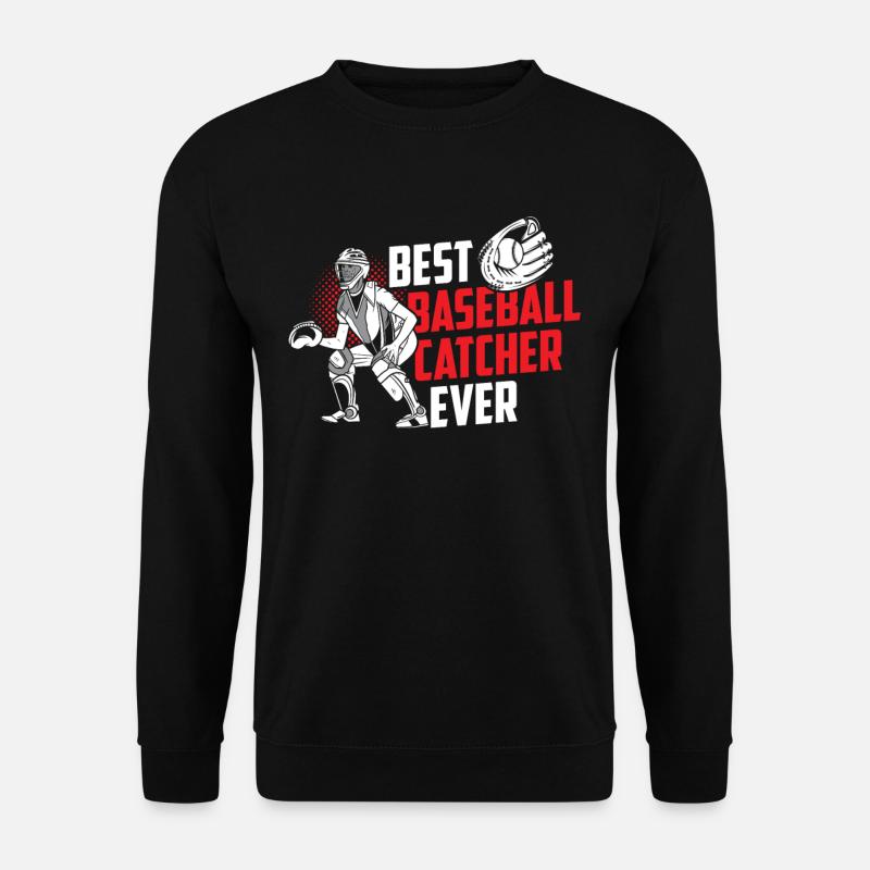 Meilleur receveur de baseball Passe-temps - Sweat-shirt Unisexe - noir