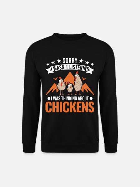 Poulets Éleveur Poulet Poulet - Sweat-shirt Unisexe - noir
