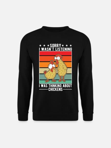 Poulets Éleveur Poulet Poulet - Sweat-shirt Unisexe - noir