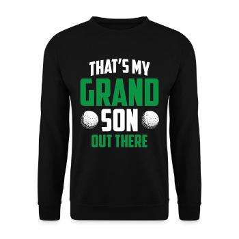 Voici mon petit-fils qui joue au golf - Sweat-shirt Unisexe - noir - Devant - Alina (178cm) & Michal (187cm)