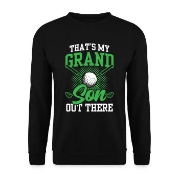 Voici mon petit-fils qui joue au golf - Sweat-shirt Unisexe - noir - Devant - Alina (178cm) & Michal (187cm)