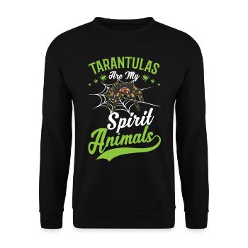 Tarentule Araignée Animale Tarentule - Sweat-shirt Unisexe - noir - Devant - Alina (178cm) & Michal (187cm)