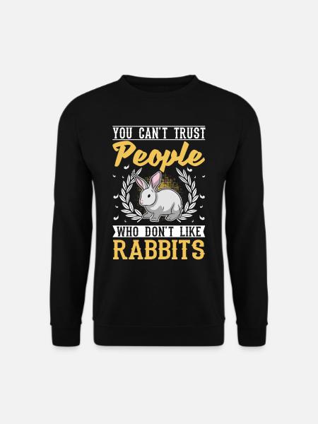 Lapin lapin lapin lapin - Sweat-shirt Unisexe - noir