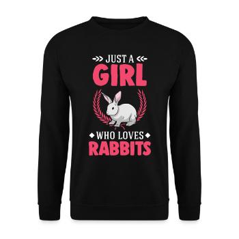 Lapin Lapin Lapin Lapin Lapin - Sweat-shirt Unisexe - noir - Devant - Alina (178cm) & Michal (187cm)