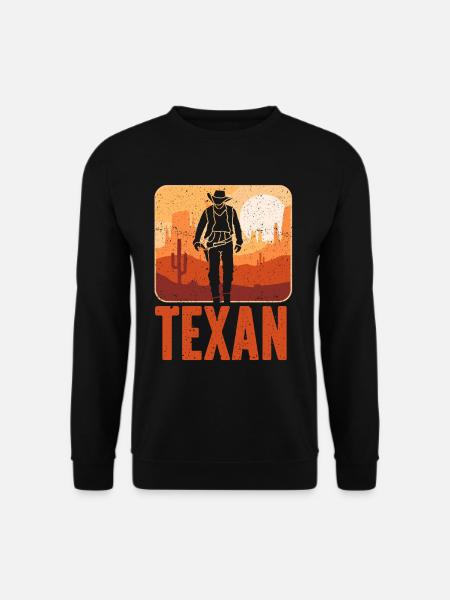 Texas Pride Texas Sayings Texan - Unisex Sweatshirt - black