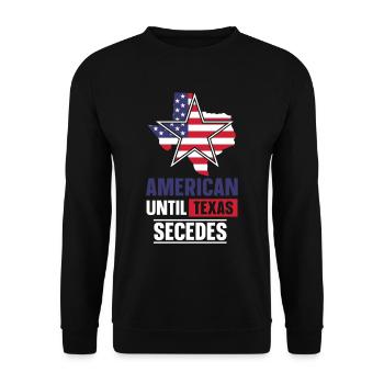 Les Américains jusqu’à la sécession des Texans du Texas - Sweat-shirt Unisexe - noir - Devant - Alina (178cm) & Michal (187cm)