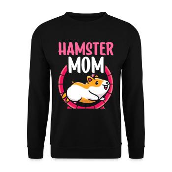 Hamster Mom Pet Owner Cute - Unisex Sweatshirt - black - Front - Alina (178cm) & Michal (187cm)