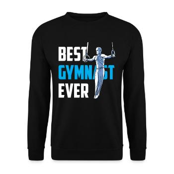 Bester Turner Aller Zeiten Gymnast Gymnastik - Unisex Pullover - Schwarz - Vorne - Alina (178cm) & Michal (187cm)