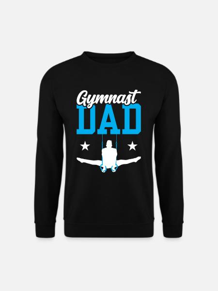 Turner Vater Gymnast Turnen Gymnastik Liebhaber - Unisex Pullover - Schwarz