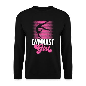 Gymnast Gymnast Girls Gymnastics Gymnastics - Unisex Sweatshirt - black - Front - Alina (178cm) & Michal (187cm)