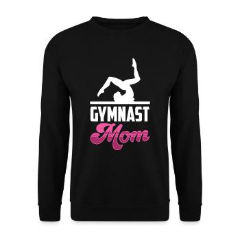 Gymnaste Maman Gymnaste Gymnastique Gymnastique Gymnastique - Sweat-shirt Unisexe - noir - Devant - Alina (178cm) & Michal (187cm)