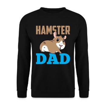 Hamster Papa Propriétaire Pet Sweet - Sweat-shirt Unisexe - noir - Devant - Alina (178cm) & Michal (187cm)