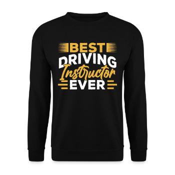 Bester Fahrlehrer Aller Zeiten Beruf Fahrschule - Unisex Pullover - Schwarz - Vorne - Alina (178cm) & Michal (187cm)