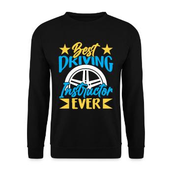 Bester Fahrlehrer Aller Zeiten Beruf Fahrschule - Unisex Pullover - Schwarz - Vorne - Alina (178cm) & Michal (187cm)