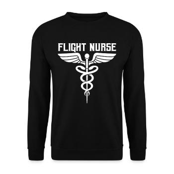 Flight doctor Profession Flight nurse Flight physician - Unisex Sweatshirt - black - Front - Alina (178cm) & Michal (187cm)