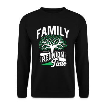 Familientreffen Team Familie Süß - Unisex Pullover - Schwarz - Vorne - Alina (178cm) & Michal (187cm)