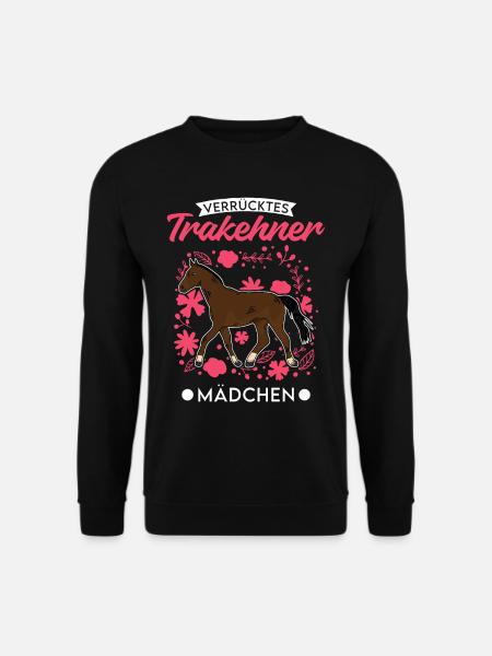 Crazy Trakehner Fille - Sweat-shirt Unisexe - noir