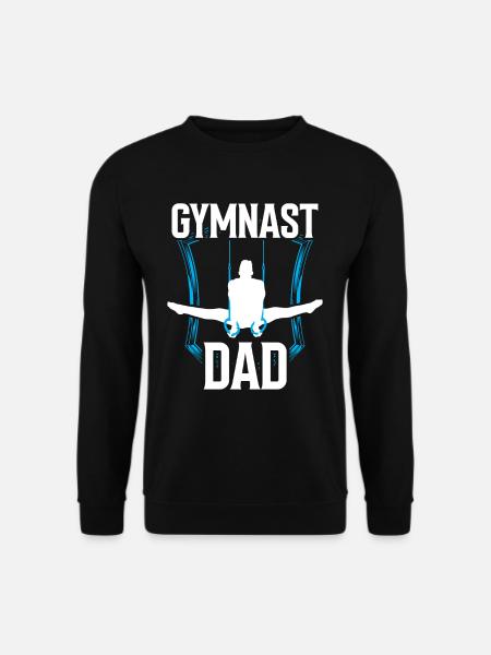 Turner Vater Gymnast Liebhaber Gymnastik Turnen - Unisex Pullover - Schwarz