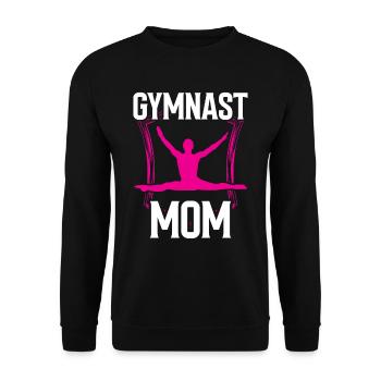 Gymnaste Maman Gymnaste Gymnastique Gymnastique Gymnastique - Sweat-shirt Unisexe - noir - Devant - Alina (178cm) & Michal (187cm)