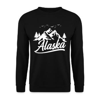 Alaska Wanderer Randonnée Randonnée Nature - Sweat-shirt Unisexe - noir - Devant - Alina (178cm) & Michal (187cm)