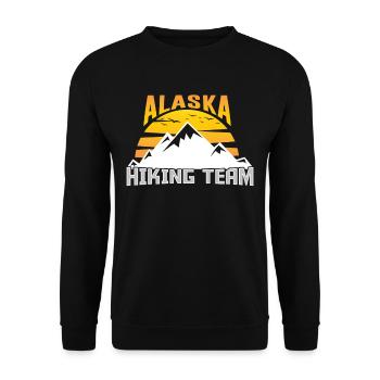 Alaska Hiking Team Randonneurs - Sweat-shirt Unisexe - noir - Devant - Alina (178cm) & Michal (187cm)