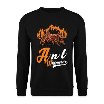 Fourmis Whisperer Fourmilière Fourmi Whisperer - Sweat-shirt Unisexe - noir - Devant - Alina (178cm) & Michal (187cm)