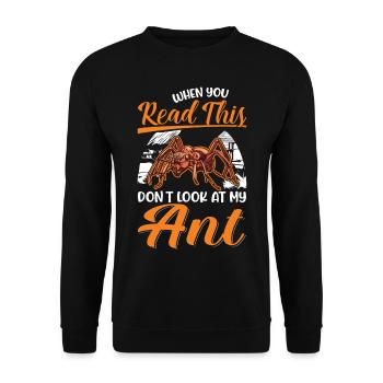 Fourmis Cadeau Fourmi de feu - Sweat-shirt Unisexe - noir - Devant - Alina (178cm) & Michal (187cm)