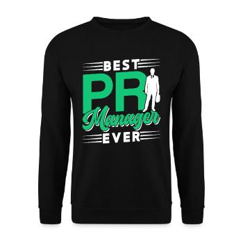 Bester Pr Manager Überhaupt Beruf Public Relations - Unisex Pullover - Schwarz - Vorne - Alina (178cm) & Michal (187cm)