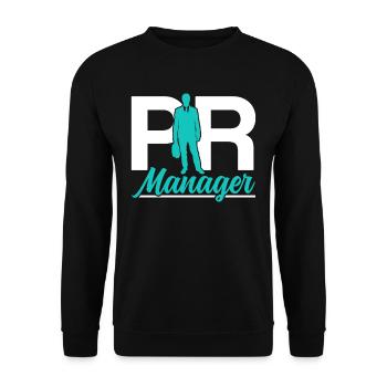 Pr Manager Job Beruf Public Relations - Unisex Pullover - Schwarz - Vorne - Alina (178cm) & Michal (187cm)