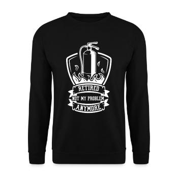 À la retraite, ce n’est plus mon problème Pension pensionnée - Sweat-shirt Unisexe - noir - Devant - Alina (178cm) & Michal (187cm)
