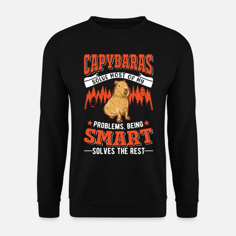 Capybara Wasserschwein Capibara - Unisex Sweatshirt - black