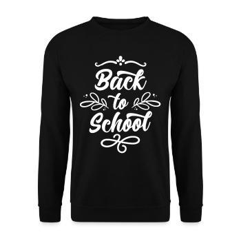Back to School Teachers Back to School Back to School - Unisex Sweatshirt - black - Front - Alina (178cm) & Michal (187cm)