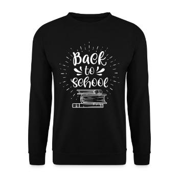 Back to School Teachers Back to School Back to School - Unisex Sweatshirt - black - Front - Alina (178cm) & Michal (187cm)