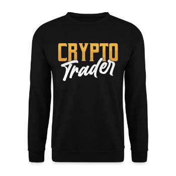 Crypto Traders Crypto Trades Trader Trading - Unisex Sweatshirt - black - Front - Alina (178cm) & Michal (187cm)