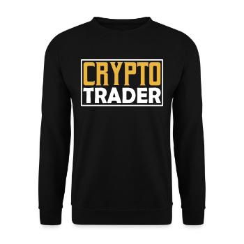 Crypto Traders Trading Crypto Trades Trader - Unisex Sweatshirt - black - Front - Alina (178cm) & Michal (187cm)