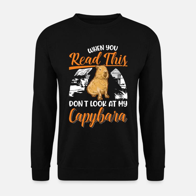 Capybara Gift Capibara capybara - Unisex Sweatshirt - black