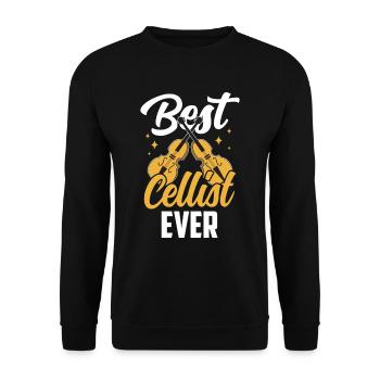 Meilleur violoncelliste de tous les temps Musicien Violoncelle Violoncelle - Sweat-shirt Unisexe - noir - Devant - Alina (178cm) & Michal (187cm)