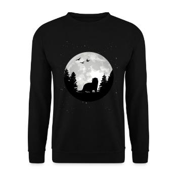 Loutre Lune Loutre Loutre Loutre de mer - Sweat-shirt Unisexe - noir - Devant - Alina (178cm) & Michal (187cm)