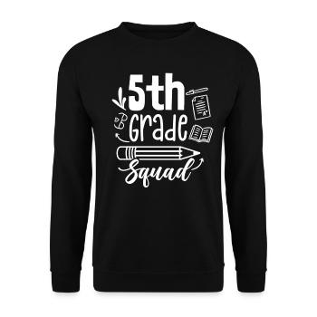 5 classe équipe école cinquième année cinquième année - Sweat-shirt Unisexe - noir - Devant - Alina (178cm) & Michal (187cm)