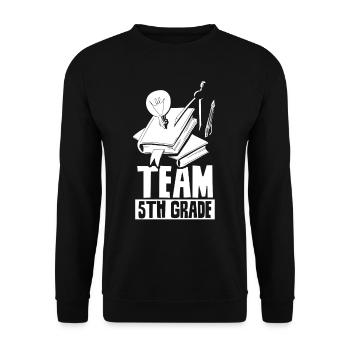 Équipe 5 classe école cinquième année cinquième année - Sweat-shirt Unisexe - noir - Devant - Alina (178cm) & Michal (187cm)