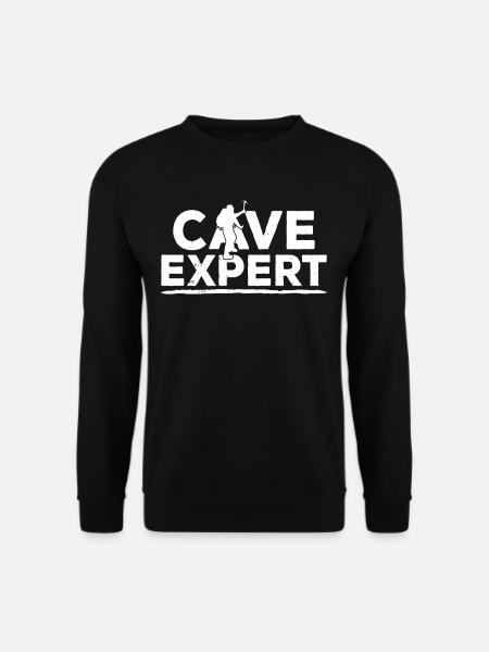 Höhlenexperte Höhlenwandern Caving Höhle Cave - Unisex Pullover - Schwarz