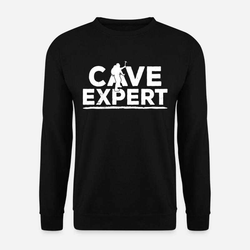 Höhlenexperte Höhlenwandern Caving Höhle Cave - Unisex Pullover - Schwarz