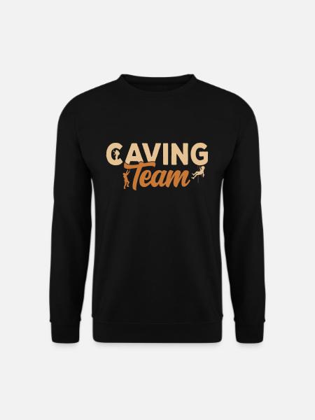 Höhlenforschung Team Höhlenwandern Caving Cave - Unisex Pullover - Schwarz