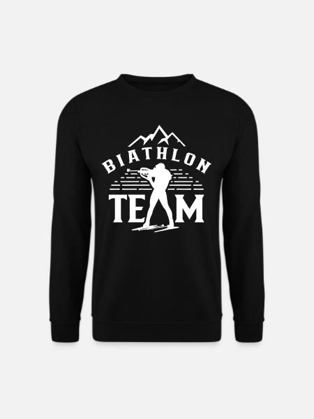 Biathlon Team Biathlet Biathlons Sport Biathletin - Unisex Pullover - Schwarz
